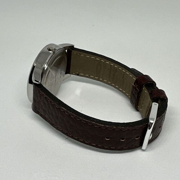 Timex Easy Reader T20041 Men's Brown Leather Analog Dial Quartz Watch HME88 - Picture 8 of 11